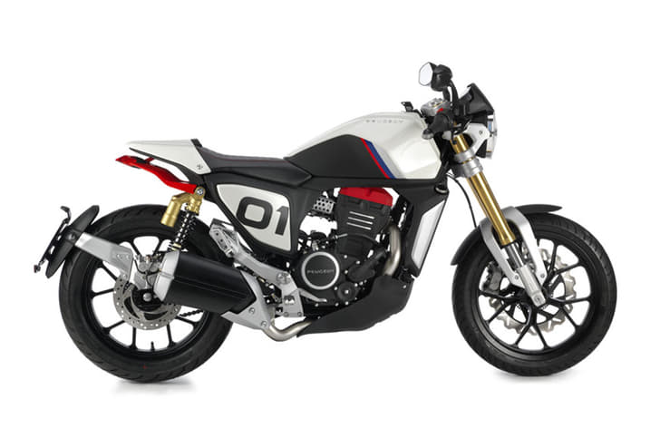 The bike features twin shock absorbers from Gabriel at the rear.